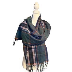 Style & Co. Dark Green Plaid Scarf - 72x15-NWT*